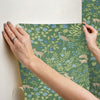 Woodland Floral Premium Peel + Stick Wallpaper Peel and Stick Wallpaper York Wallcoverings   