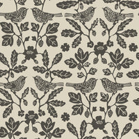 Sparrow & Oak Premium Peel + Stick Wallpaper Peel and Stick Wallpaper York Wallcoverings Roll Linen/Charcoal 
