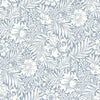 Modern Acanthus Premium Peel + Stick Wallpaper Peel and Stick Wallpaper York Wallcoverings Roll Wedgewood Blue 