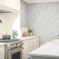 Modern Acanthus Premium Peel + Stick Wallpaper Peel and Stick Wallpaper York Wallcoverings   