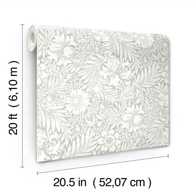 Modern Acanthus Premium Peel + Stick Wallpaper Peel and Stick Wallpaper York Wallcoverings   
