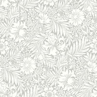 Modern Acanthus Premium Peel + Stick Wallpaper Peel and Stick Wallpaper York Wallcoverings Roll Mist 