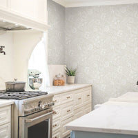 Modern Acanthus Premium Peel + Stick Wallpaper Peel and Stick Wallpaper York Wallcoverings   