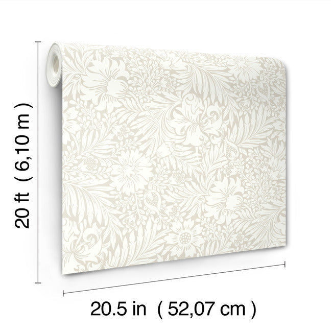 Modern Acanthus Premium Peel + Stick Wallpaper Peel and Stick Wallpaper York Wallcoverings   