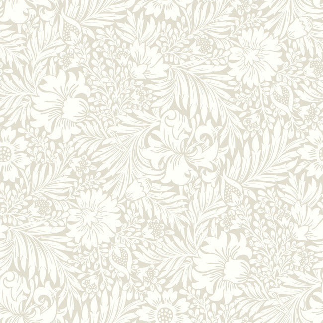 Modern Acanthus Premium Peel + Stick Wallpaper Peel and Stick Wallpaper York Wallcoverings Roll Wicker 