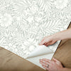 Modern Acanthus Premium Peel + Stick Wallpaper Peel and Stick Wallpaper York Wallcoverings   