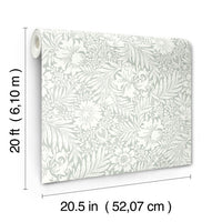 Modern Acanthus Premium Peel + Stick Wallpaper Peel and Stick Wallpaper York Wallcoverings   