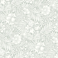 Modern Acanthus Premium Peel + Stick Wallpaper Peel and Stick Wallpaper York Wallcoverings Roll Vintage Duck Egg 