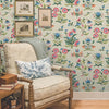 Heirloom Floral Premium Peel + Stick Wallpaper Peel and Stick Wallpaper York Wallcoverings   