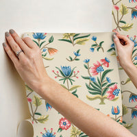 Heirloom Floral Premium Peel + Stick Wallpaper Peel and Stick Wallpaper York Wallcoverings   