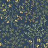 Lemon Grove Premium Peel + Stick Wallpaper Peel and Stick Wallpaper York Wallcoverings Roll Navy 
