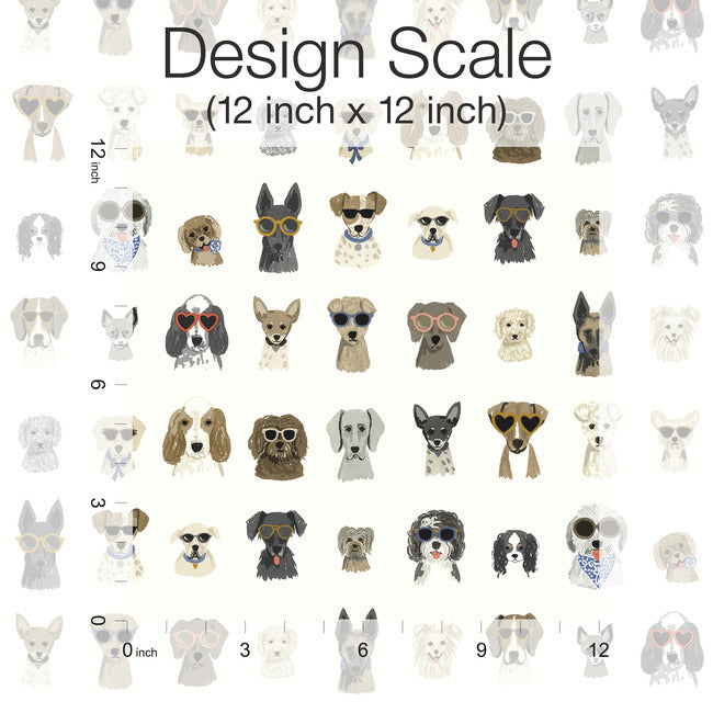 Dog Days Premium Peel + Stick Wallpaper Peel and Stick Wallpaper Rifle Paper Co.   