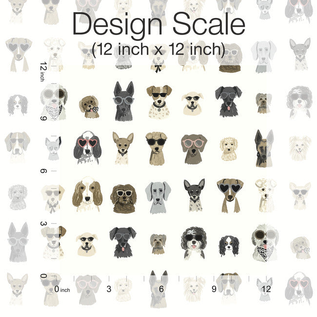 Dog Days Premium Peel + Stick Wallpaper Peel and Stick Wallpaper Rifle Paper Co.   