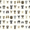 Dog Days Premium Peel + Stick Wallpaper Peel and Stick Wallpaper Rifle Paper Co. Roll Grey 