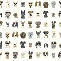 Dog Days Premium Peel + Stick Wallpaper Peel and Stick Wallpaper Rifle Paper Co. Roll Grey 