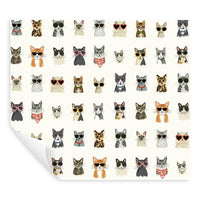 Cool Cats Premium Peel + Stick Wallpaper Peel and Stick Wallpaper Rifle Paper Co.   