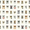 Cool Cats Premium Peel + Stick Wallpaper Peel and Stick Wallpaper Rifle Paper Co. Roll Multi White 