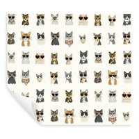 Cool Cats Premium Peel + Stick Wallpaper Peel and Stick Wallpaper Rifle Paper Co.   