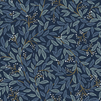 Willowberry Premium Peel + Stick Wallpaper Peel and Stick Wallpaper Rifle Paper Co. Roll Navy 