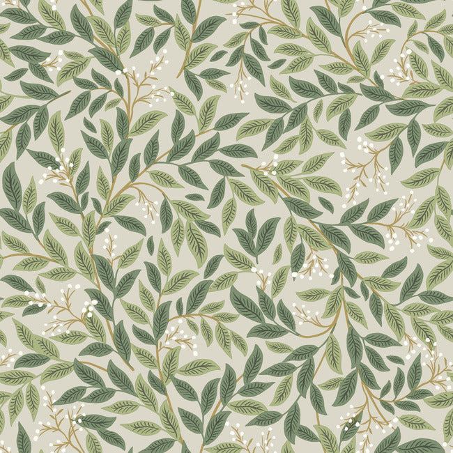 Willowberry Premium Peel + Stick Wallpaper Peel and Stick Wallpaper Rifle Paper Co. Roll Linen 