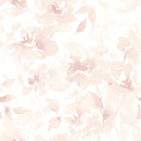 Renewed Floral Premium Peel + Stick Wallpaper Peel and Stick Wallpaper York Wallcoverings Roll Pink 