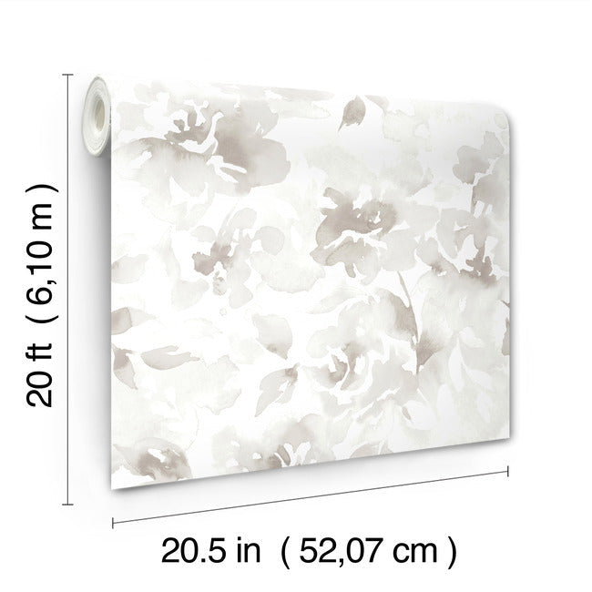 Renewed Floral Premium Peel + Stick Wallpaper Peel and Stick Wallpaper York Wallcoverings   
