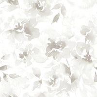 Renewed Floral Premium Peel + Stick Wallpaper Peel and Stick Wallpaper York Wallcoverings Roll Neutral 