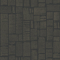 Crafted Editorial Premium Peel + Stick Wallpaper Peel and Stick Wallpaper York Wallcoverings Roll Black/Metallic Gold 