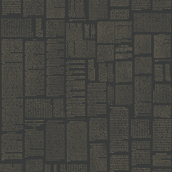 Crafted Editorial Premium Peel + Stick Wallpaper Peel and Stick Wallpaper York Wallcoverings Roll Black/Metallic Gold 
