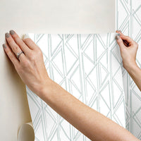 Sideways Sketch Premium Peel + Stick Wallpaper Peel and Stick Wallpaper York Wallcoverings   