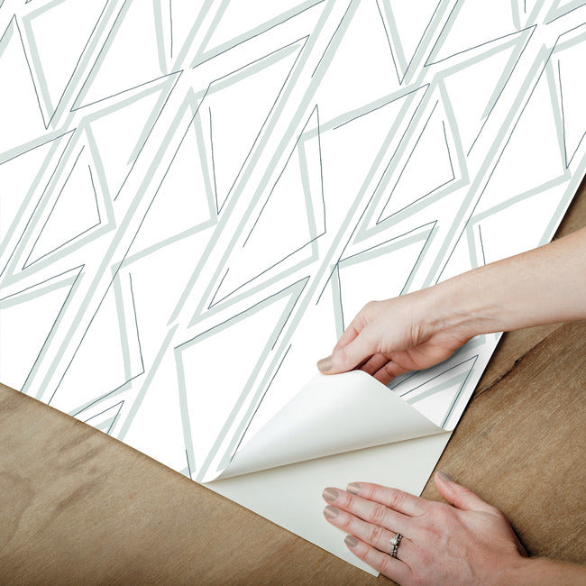 Sideways Sketch Premium Peel + Stick Wallpaper Peel and Stick Wallpaper York Wallcoverings   