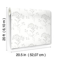 Wildflower Premium Peel + Stick Wallpaper Peel and Stick Wallpaper York Wallcoverings   