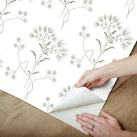 Wildflower Premium Peel + Stick Wallpaper Peel and Stick Wallpaper York Wallcoverings   