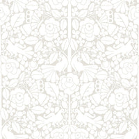 Fairy Tales Premium Peel + Stick Wallpaper Peel and Stick Wallpaper York Wallcoverings Roll Beige 
