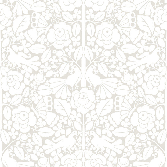 Fairy Tales Premium Peel + Stick Wallpaper Peel and Stick Wallpaper York Wallcoverings Roll Beige 