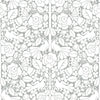 Fairy Tales Premium Peel + Stick Wallpaper Peel and Stick Wallpaper York Wallcoverings Roll Grey 