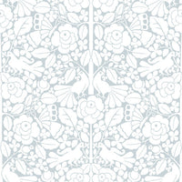 Fairy Tales Premium Peel + Stick Wallpaper Peel and Stick Wallpaper York Wallcoverings Roll Blue 