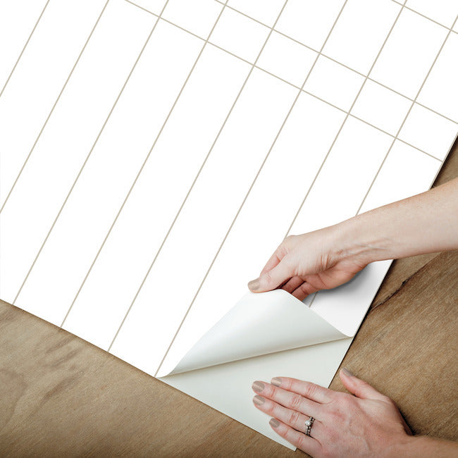 Linear Gridwork Premium Peel + Stick Wallpaper Peel and Stick Wallpaper York Wallcoverings   