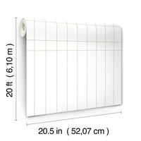 Linear Gridwork Premium Peel + Stick Wallpaper Peel and Stick Wallpaper York Wallcoverings   
