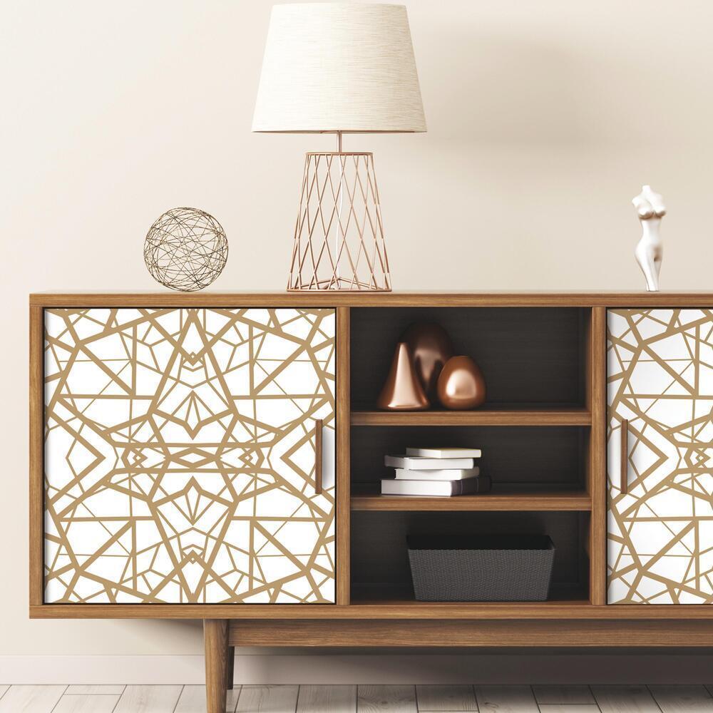 Shattered Geometric Peel and Stick Wallpaper Peel and Stick Wallpaper RoomMates   
