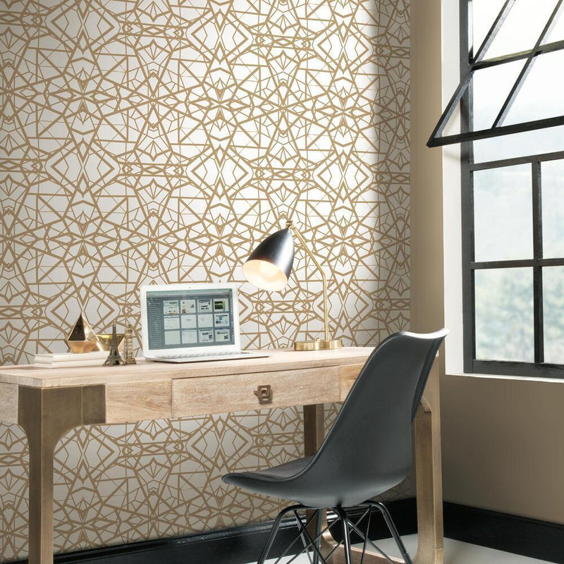 Shattered Geometric Peel and Stick Wallpaper Peel and Stick Wallpaper RoomMates   