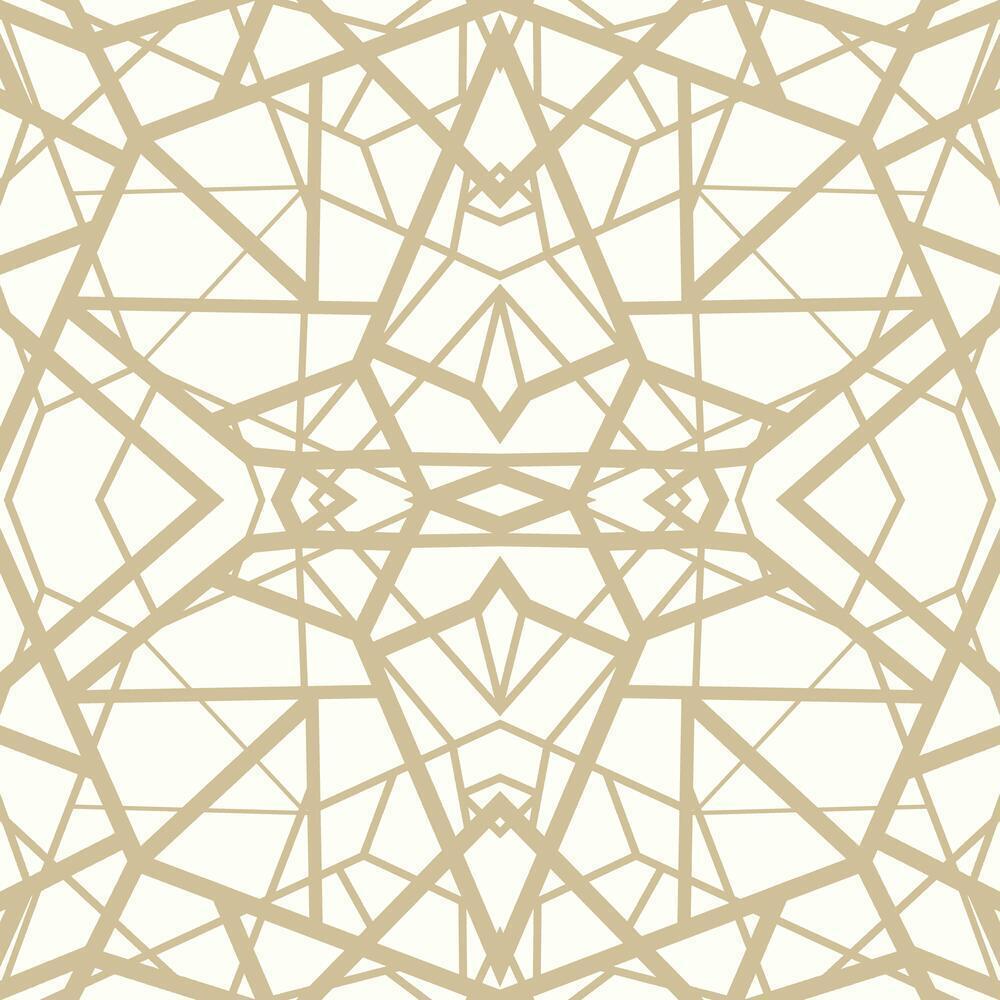 Shattered Geometric Peel and Stick Wallpaper Peel and Stick Wallpaper RoomMates Roll White 