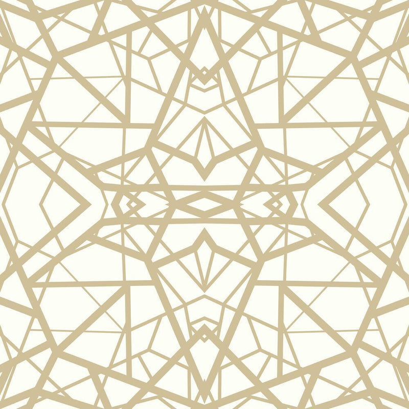 Shattered Geometric Peel and Stick Wallpaper Peel and Stick Wallpaper RoomMates Roll White 