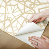 Shattered Geometric Peel and Stick Wallpaper Peel and Stick Wallpaper RoomMates   