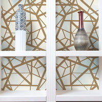 Shattered Geometric Peel and Stick Wallpaper Peel and Stick Wallpaper RoomMates   