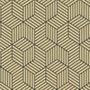 Striped Hexagon Peel and Stick Wallpaper Peel and Stick Wallpaper RoomMates Roll Gold 