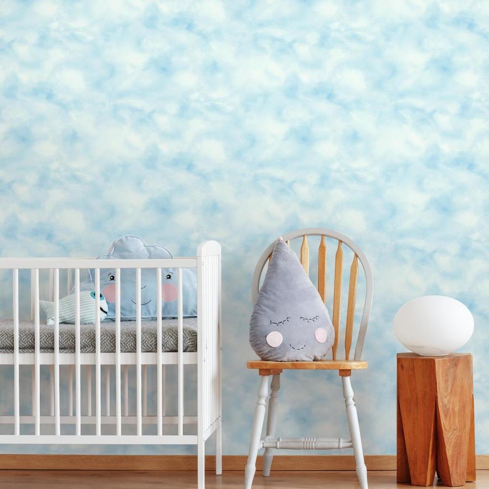 Cloud Peel and Stick Wallpaper Peel and Stick Wallpaper RoomMates   