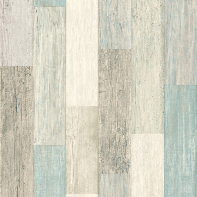 Weathered Wood Peel and Stick Wallpaper Peel and Stick Wallpaper RoomMates Sample Blue 