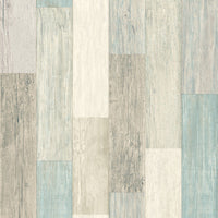 Weathered Wood Peel and Stick Wallpaper Peel and Stick Wallpaper RoomMates Roll Blue 