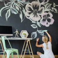 Chalkboard Peel and Stick Wallpaper Peel and Stick Wallpaper RoomMates   